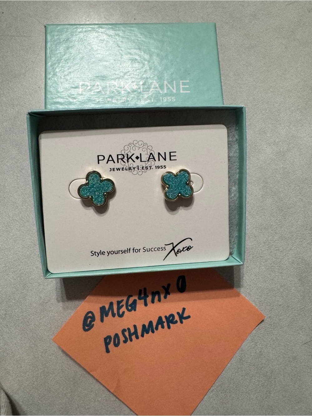 Teal Druzy Stardust Earrings - Park Lane